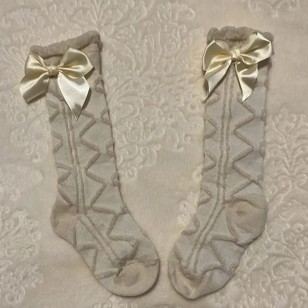 BABY / TODDLER BOW DECOR SOCKS